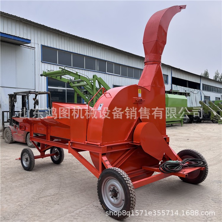 立式高喷式秸秆铡草机干鲜牧草饲料揉丝机三轮车载铡揉一体机图3