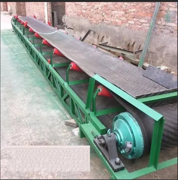 大运量长距离皮带输送机 重型泥土运输机 槽钢支架 支持定做图2