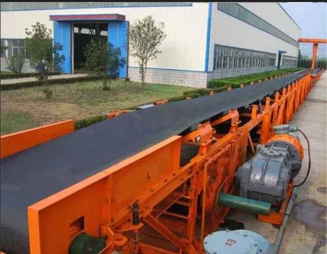 大运量长距离皮带输送机 重型泥土运输机 槽钢支架 支持定做图3