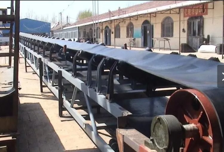 大运量长距离皮带输送机 重型泥土运输机 槽钢支架 支持定做图5