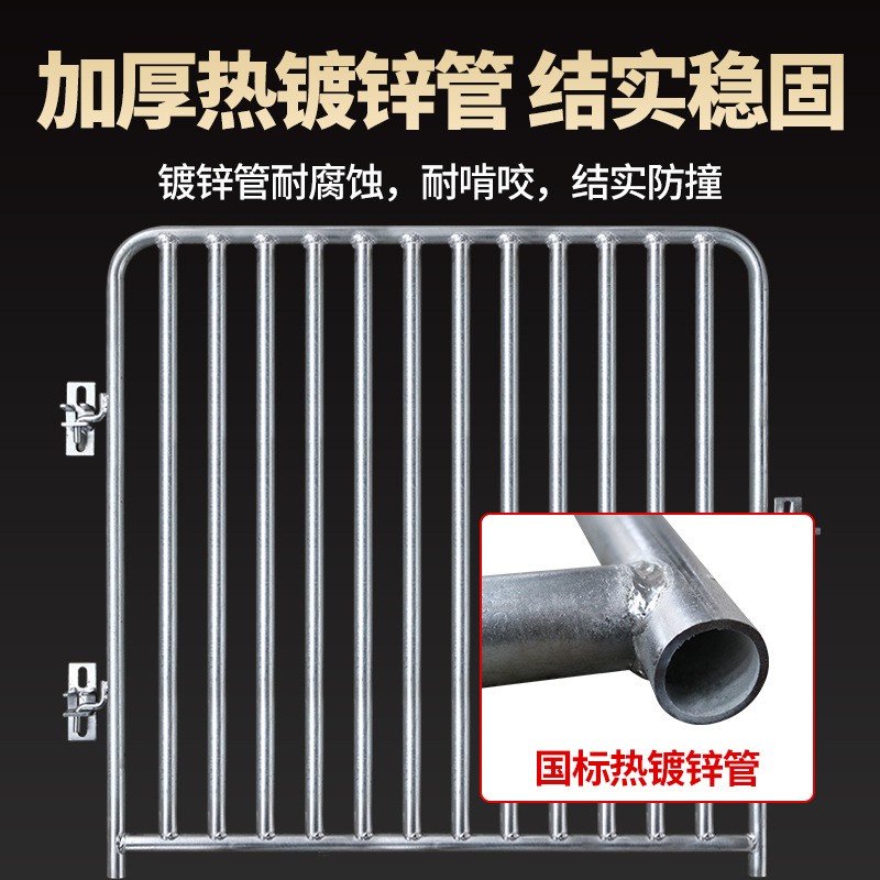 猪圈门猪笼铁门产床限位栏前后门牛羊圈舍围栏配件养猪神器猪栏门图2