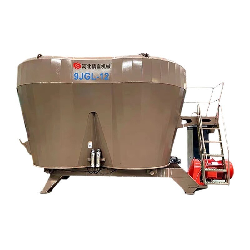 TMR大功率立式饲料机全日粮制备机牛羊饲料搅拌混合柔丝粉碎一体图5