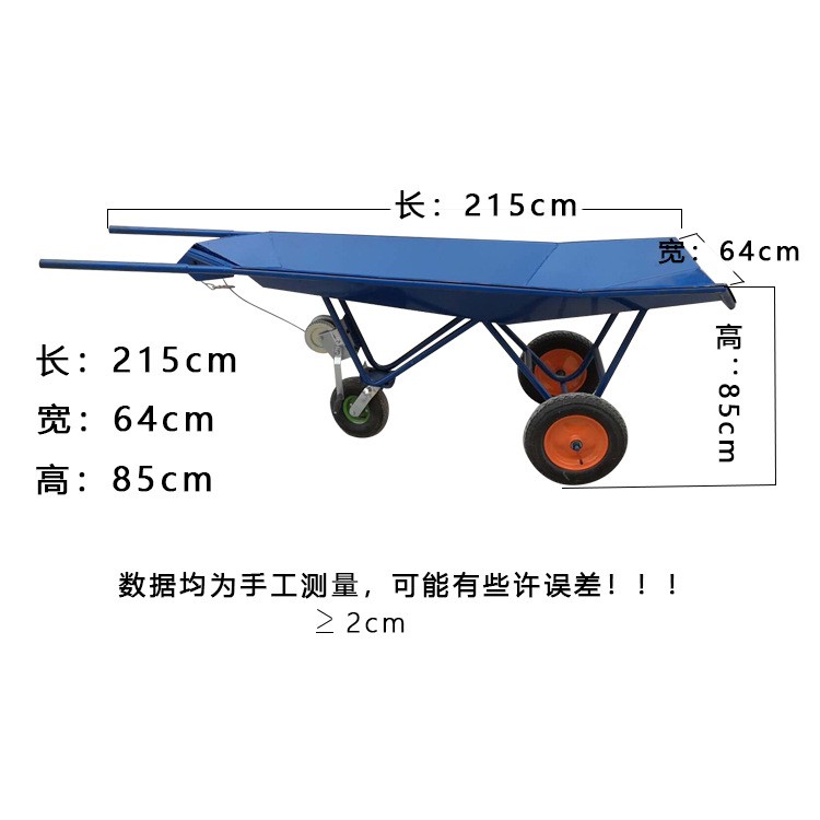 猪厂设备拉猪推车简单方便尸体推车加重加厚拉猪车死猪拖车死猪车图2