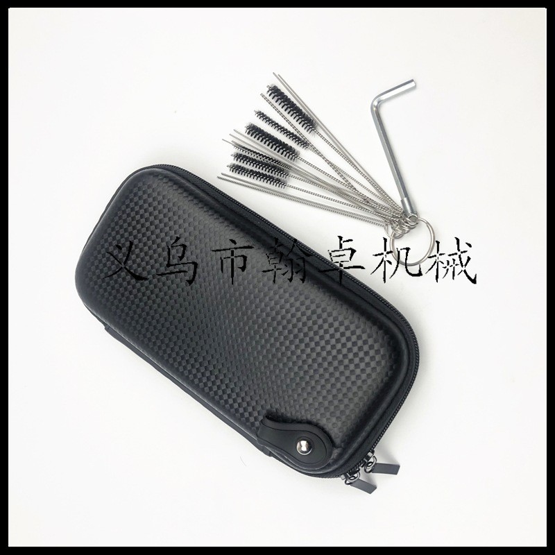 化油器螺丝刀12件套调节器黑色皮盒带毛刷割草机油锯配件HZPJ图2