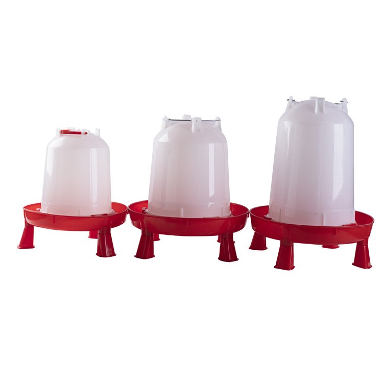 鸭子料桶鸽子料桶水桶带腿的水桶水壶下料喂水器喂料器饲料桶养殖图3