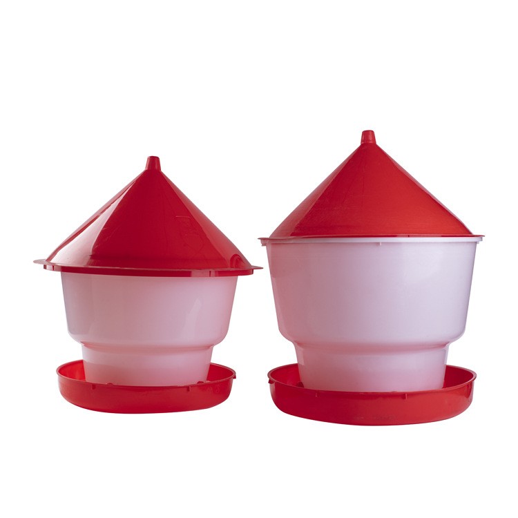 鸭子料桶鸽子料桶水桶带腿的水桶水壶下料喂水器喂料器饲料桶养殖图2