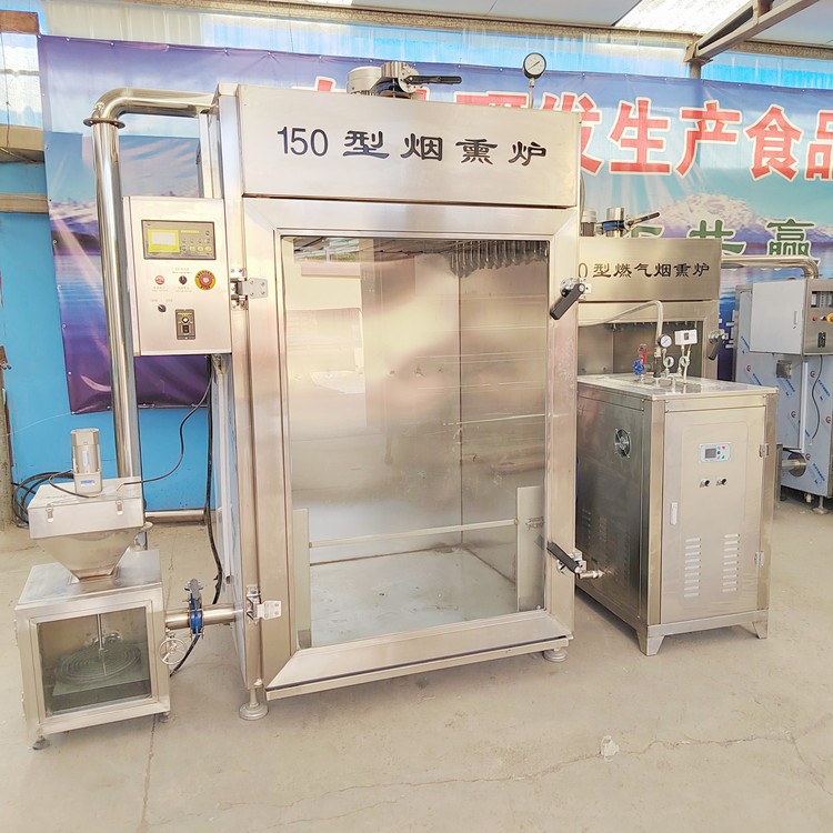 大型熏鸡熏鱼炉 猪肘子熏烤设备 香辣肠烟熏炉 支持定制 聚钰机械图4