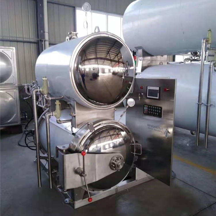 JY-83全自动双层肉制品高温蒸煮杀菌锅 蒸汽水浴高压灭菌设备聚钰图4