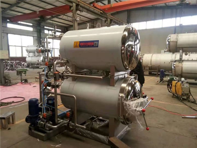 JY-83全自动双层肉制品高温蒸煮杀菌锅 蒸汽水浴高压灭菌设备聚钰图5