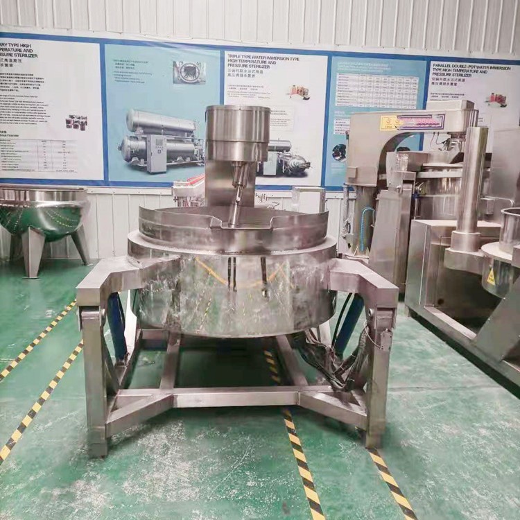 猪头肉卤煮锅 电加热夹层锅 600型蒸煮设备 聚钰图2