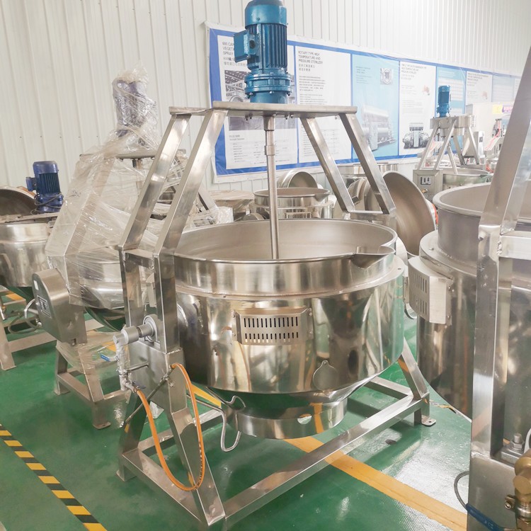 猪头肉卤煮锅 电加热夹层锅 600型蒸煮设备 聚钰图3