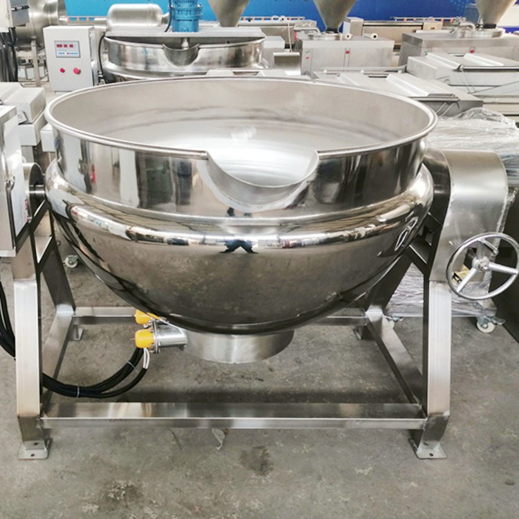 猪头肉卤煮锅 电加热夹层锅 600型蒸煮设备 聚钰图5