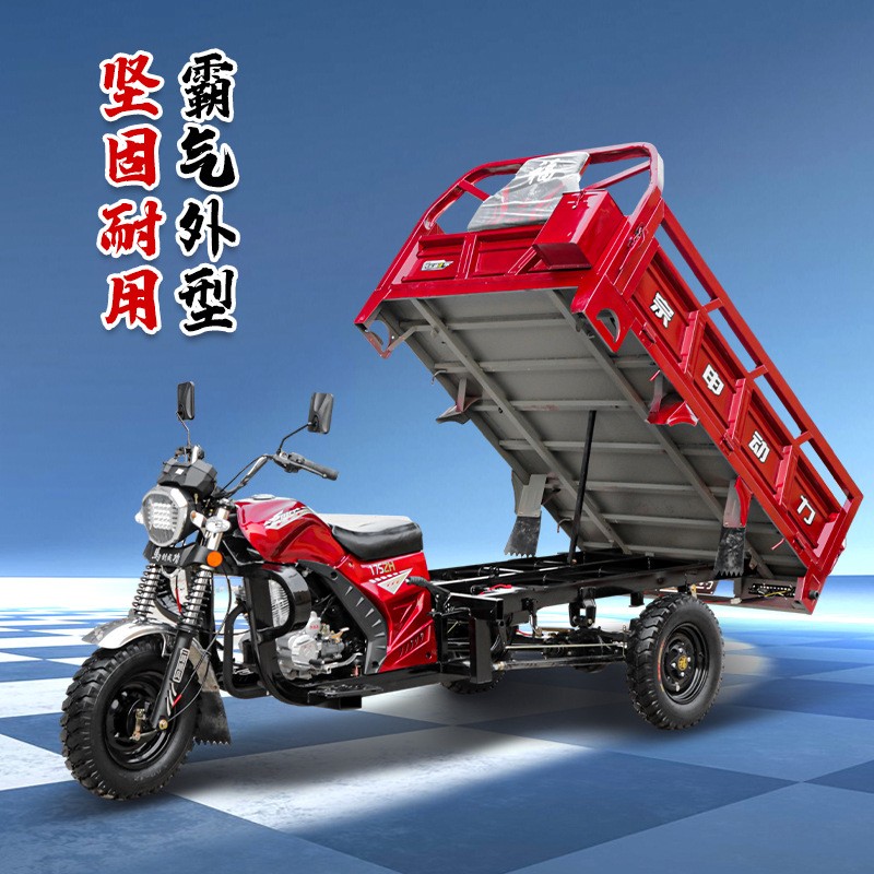 定制宗申动力燃油三轮摩托车水冷农家用货运成人载重王汽油三轮车图2