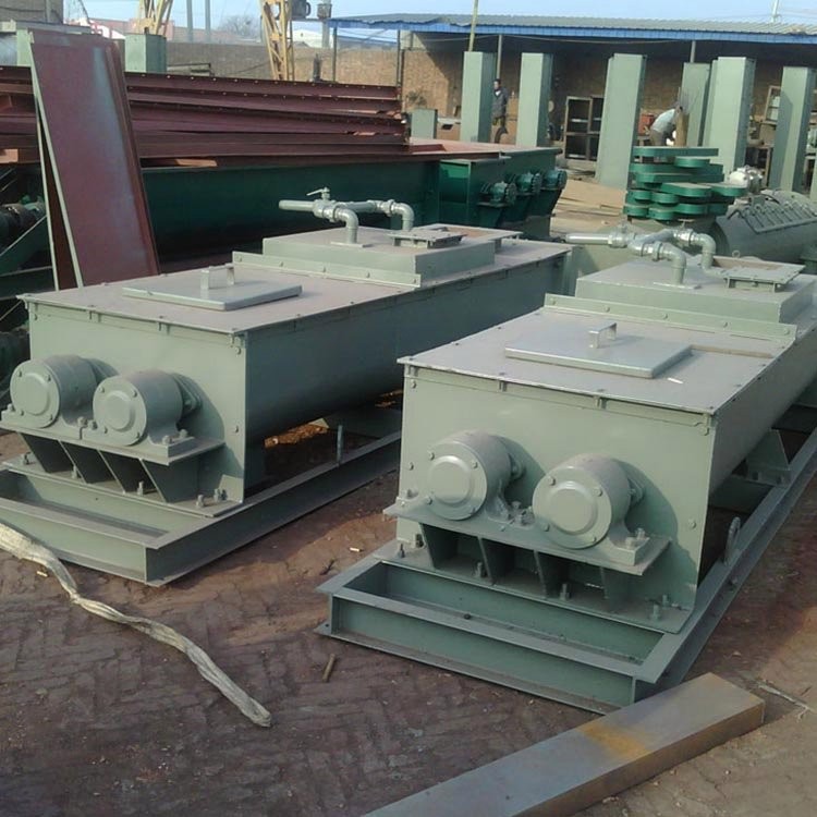 供应 螺旋轴搅拌机 双轴粉尘加湿机 粉尘加湿机 可定制图4