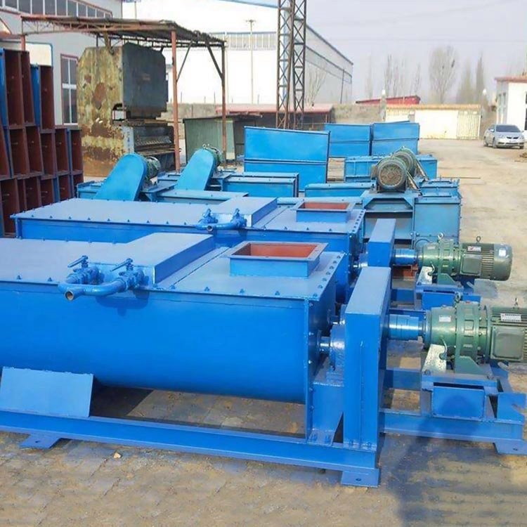 供应 螺旋轴搅拌机 双轴粉尘加湿机 粉尘加湿机 可定制图5