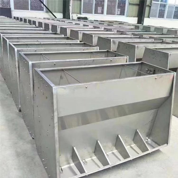 定制供应 不锈钢干湿猪食槽 加厚材质 养猪场料槽 使用寿命长图4