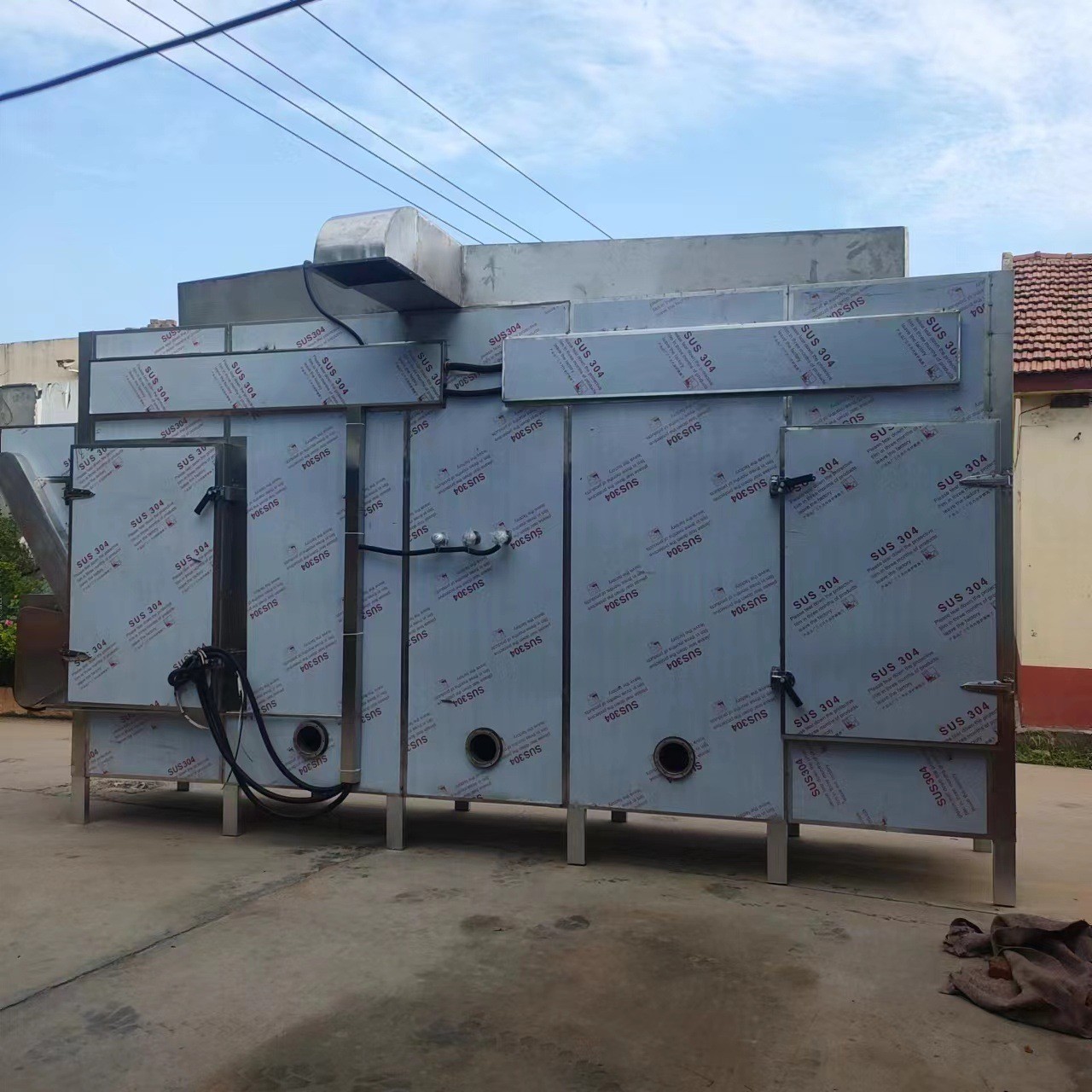 网带式木瓜丝烘干机 分层控温番木瓜切丝干燥机 食品烘干流水线图5