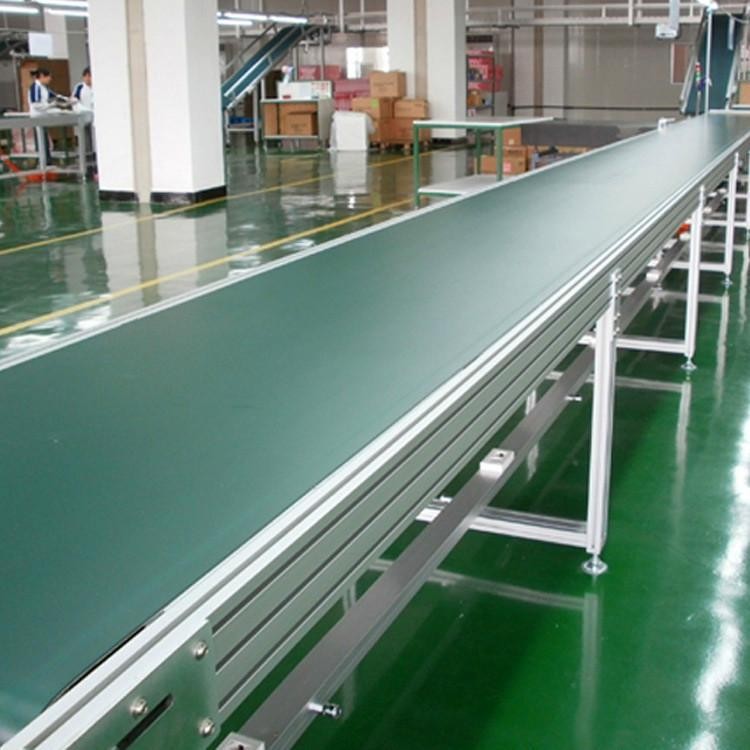 展旺达10米爬坡输送线 皮带加挡板裙边 提升装卸效率图5