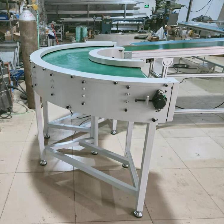 无内径转弯皮带机 展旺达90度 180度平稳输送 车间专用流水线图3