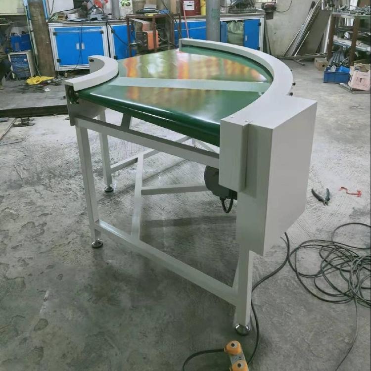 无内径转弯皮带机 展旺达90度 180度平稳输送 车间专用流水线图4