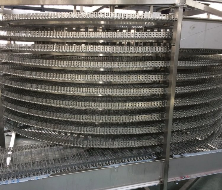 网链式螺旋塔 甜点食品螺旋冷却塔 面包输送塔 福兰德定制图4