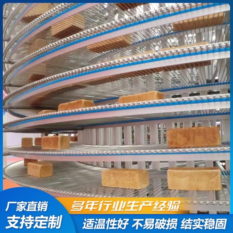 网链式螺旋塔 甜点食品螺旋冷却塔 面包输送塔 福兰德定制图2
