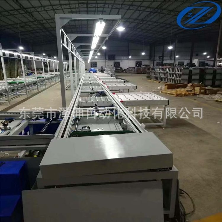 双层倍速链输送线 工装托盘循环回流线 产品定位组装焊接生产线图3