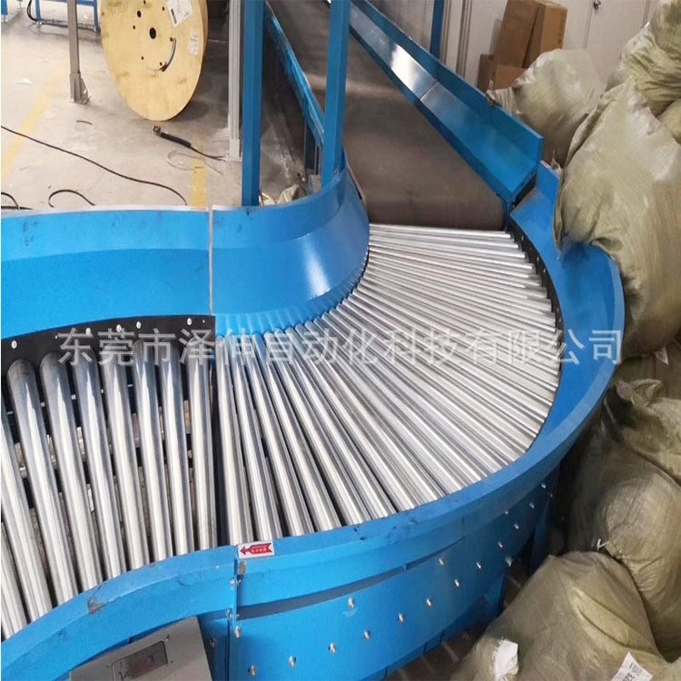 辊轮输送机输送线 动力包胶滚筒流水线 厂家不锈钢食品包装生产线图5