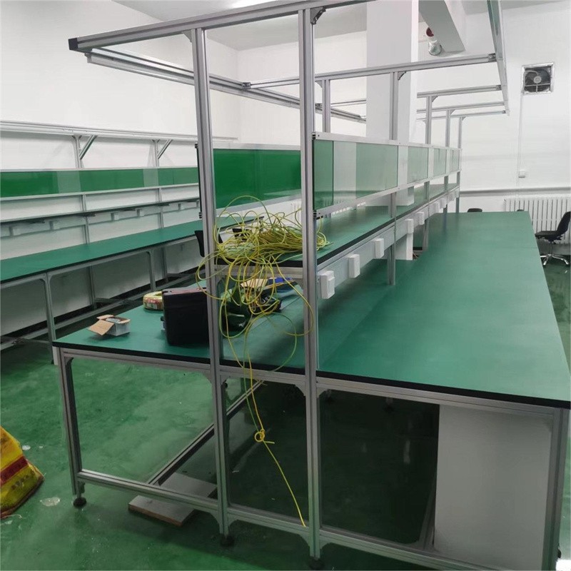 防静电工作台 精益管工 作台 无动力生产线专业生产厂家 非标定制图3