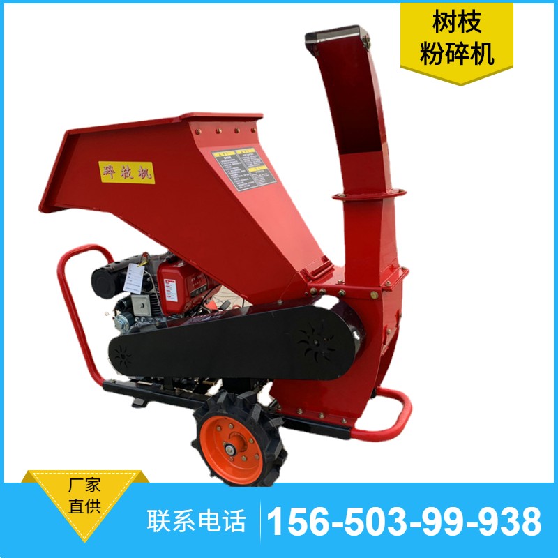 树枝粉碎机 干鲜枝条秸秆碎枝机 园林树枝打碎机图5