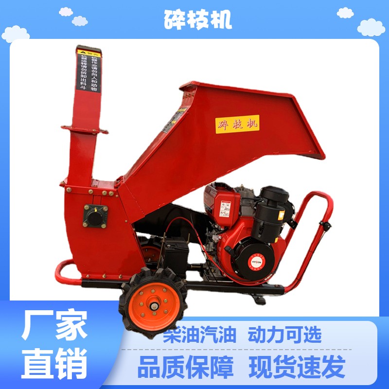 树枝粉碎机 干鲜枝条秸秆碎枝机 园林树枝打碎机图3