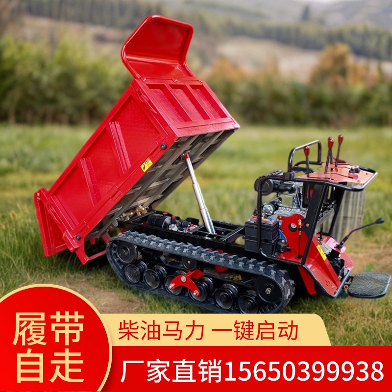 柴油13马力履带式运输车 自卸车 升降车 打药车图4