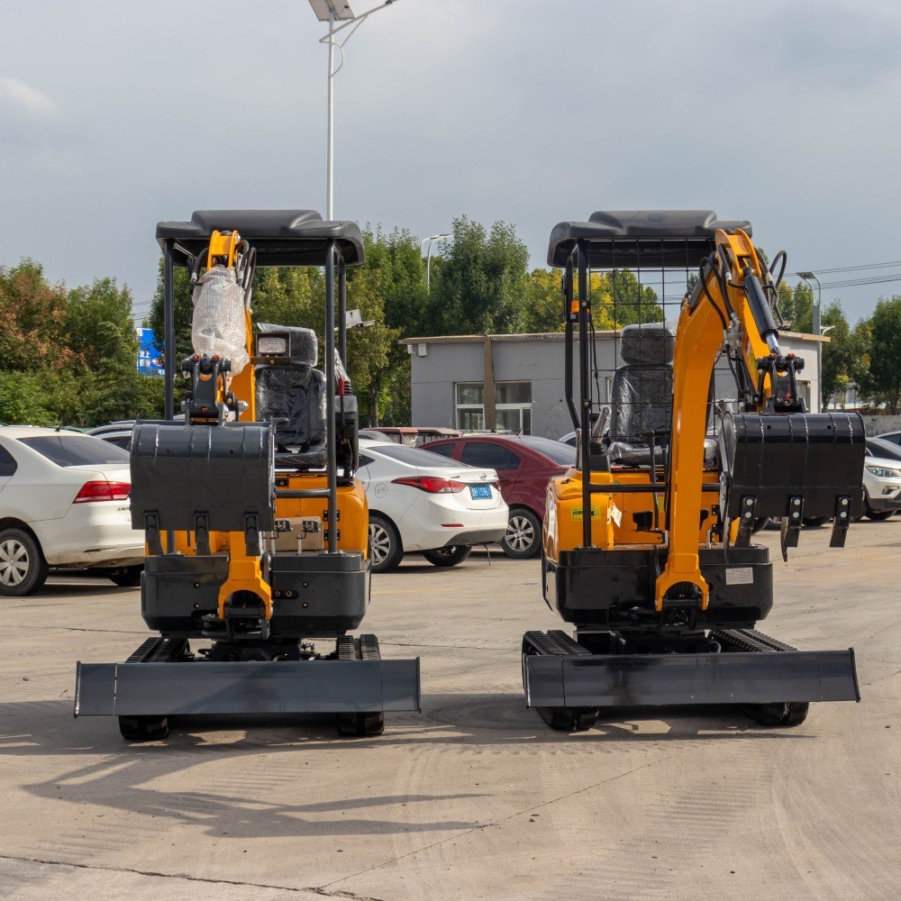 源头工厂新款1.8吨小型挖掘机 前置安全防护网果园大棚农用施工图4