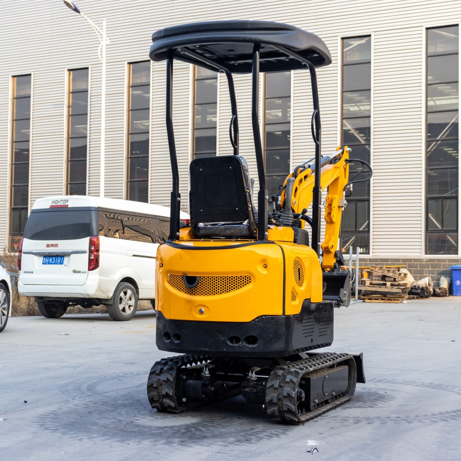 新款10G农用小型挖机 1-2吨挖机果园种植挖坑 出口法国家用小挖图2