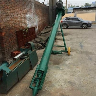 159mm稻壳木糠装仓倾斜管式螺旋提升机图3