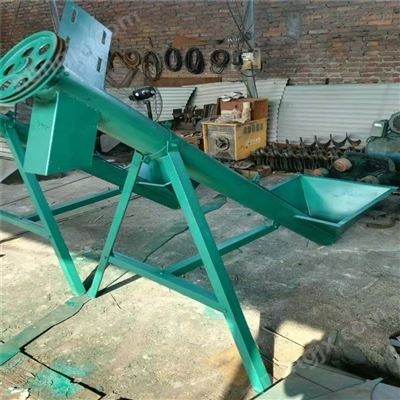 159mm稻壳木糠装仓倾斜管式螺旋提升机图2