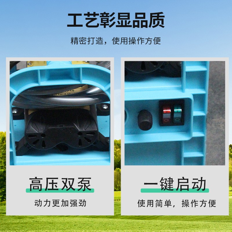 现货农用大田冲肥器便携式蔬菜大棚打肥器双隔膜泵电动滴灌注肥器图2