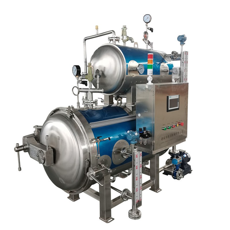 自立袋水浴杀菌锅 蛋白饮料杀菌锅 全自动双层高温杀菌釜食品图4