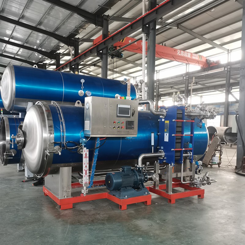 自立袋水浴杀菌锅 蛋白饮料杀菌锅 全自动双层高温杀菌釜食品图3