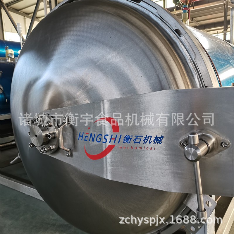 烧鸡高温杀菌锅 鱼罐头杀菌锅 熟食卤肉全自动灭菌锅图3