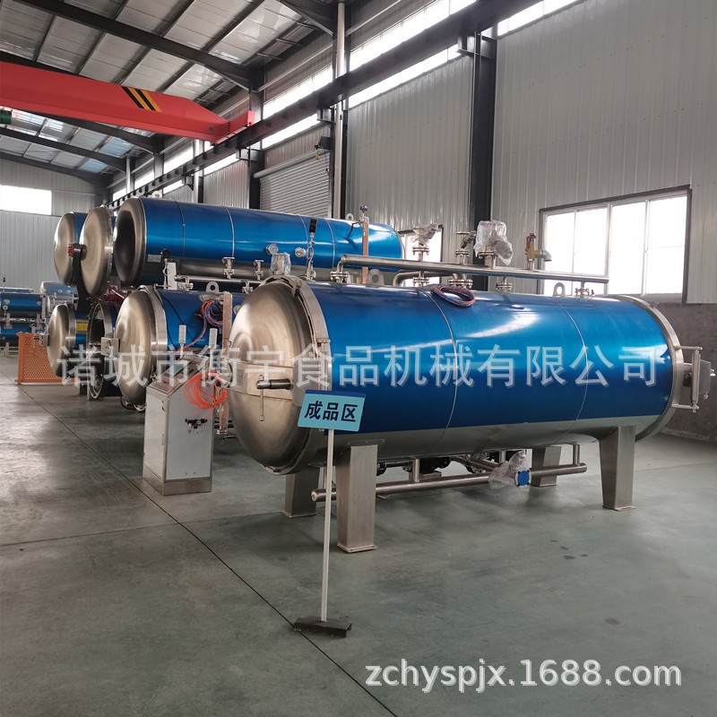 烧鸡高温杀菌锅 鱼罐头杀菌锅 熟食卤肉全自动灭菌锅图4