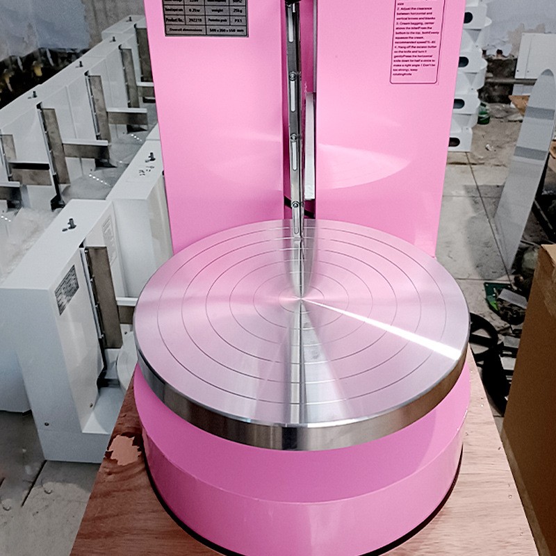 厂家供应生日蛋糕抹面机现货全自动家用小型蛋糕机烘培设备批发图3