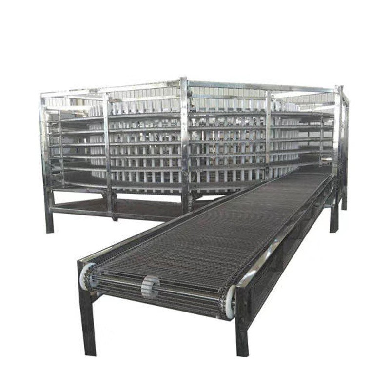 网带输送机耐高温食品果蔬流水线输送带风干冷却不锈钢网带输送机图5