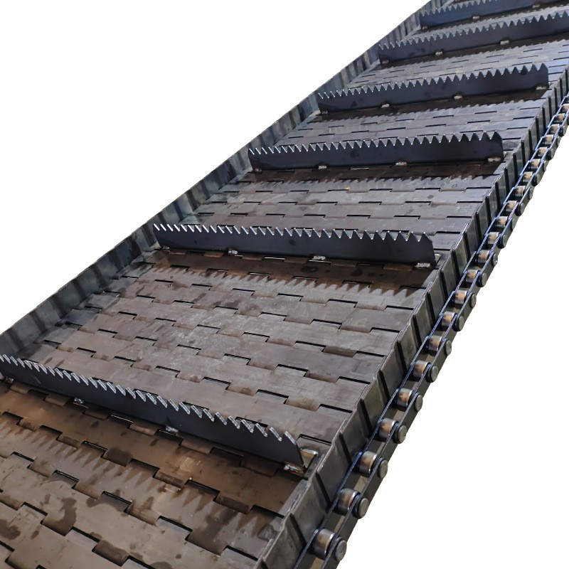 大节距扣板链板排屑机链板废钢破碎机链板流水线重型不锈钢链板图5