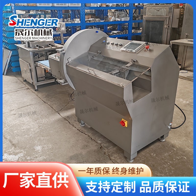 可调速鲜肉砍排机 腊肉香肠切片机 商用冷鲜鲈鱼切块机图4