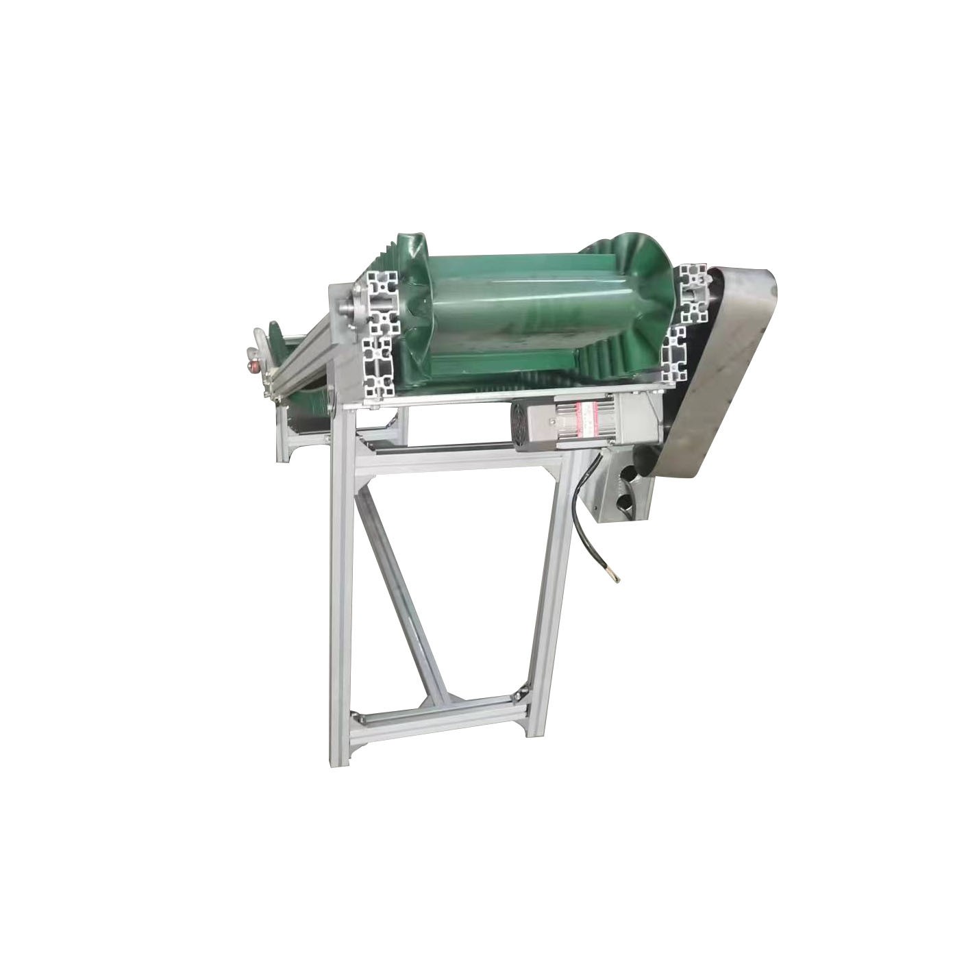 裙边档条自动流水线传输移动皮带输送机流水线500宽*5米长铝合金图4