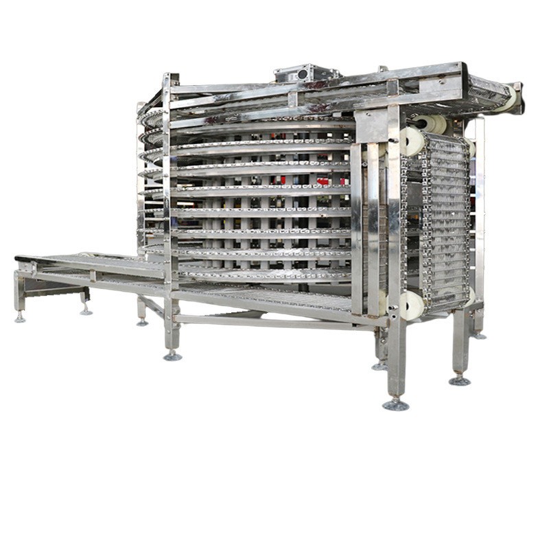 304螺旋塔输送机耐高温耐腐蚀食品烘干输送线多层网链螺旋冷却塔图2