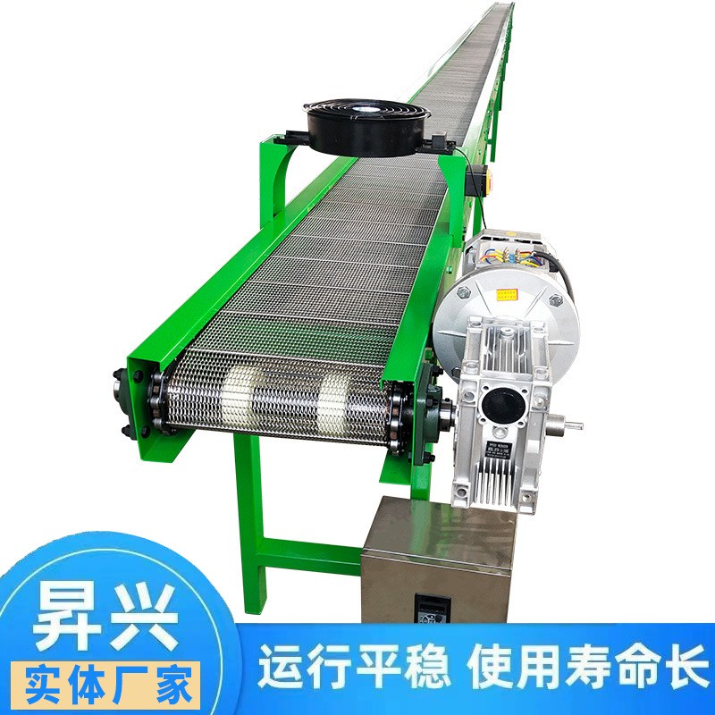 304不锈钢网带输送机耐高温风机冷却豆干摊凉 食品散热降温流水线图3