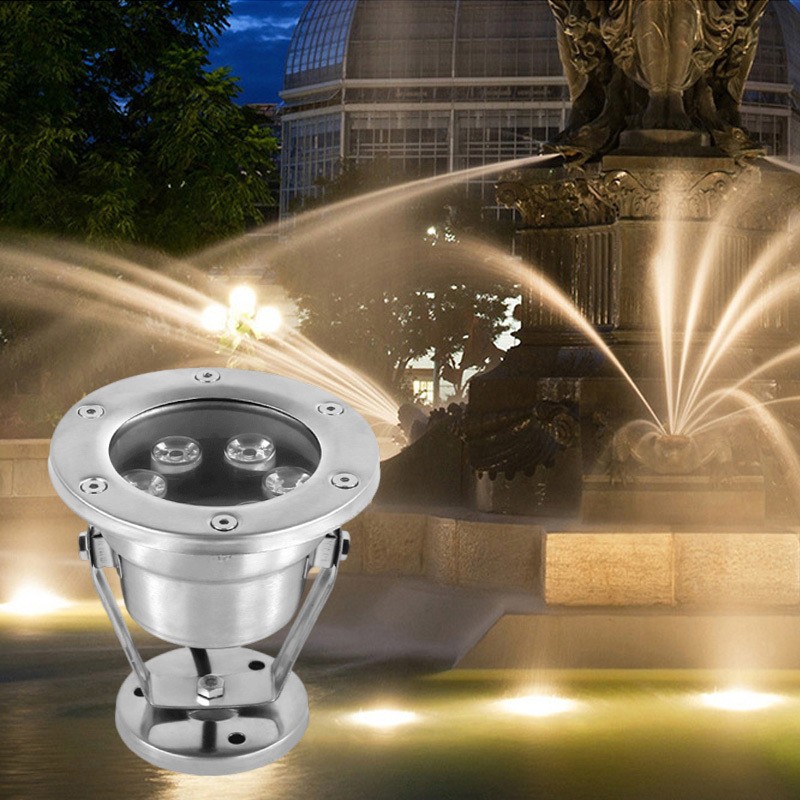 led水底灯射灯户外防水七彩喷泉灯鱼池灯景观灯遥控低压24v水下灯图2