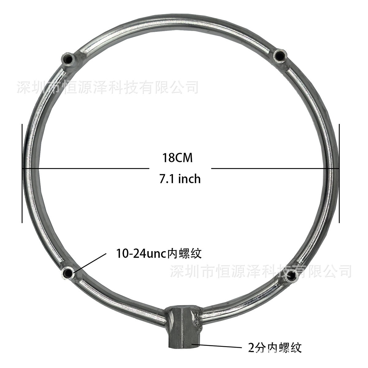 新款不锈钢降温喷雾环风扇用喷雾器户外降温庭院花园电风扇喷雾器图5
